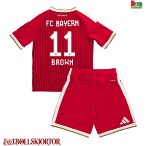 Bayern Munich Nathaniel Brown #11 Hemmakläder Barn 2026-27 Kortärmad (+ Korta byxor)